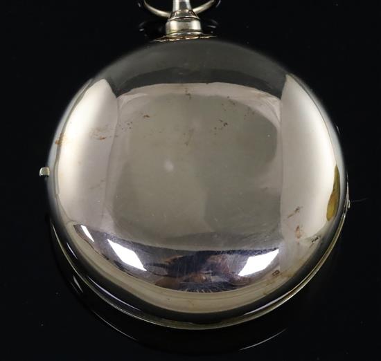 Thomas Sherwood, Leeds, a George III 18ct gold pair-cased pocket watch, No 1464, with gilt Roman dial and subsidiary seconds,